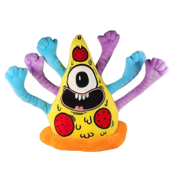 Meow Wolf Multi-Arm Pizza Pals Monster Plush,  Denver Poseable  9" Stuffed Toy - Picture 1 of 9